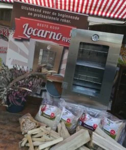 2-L Home & Garden XL Rookoven - RVS - 80x40x28 Cm - 3 Etages -Barbecue Benodigdheden Winkel 1009x1200