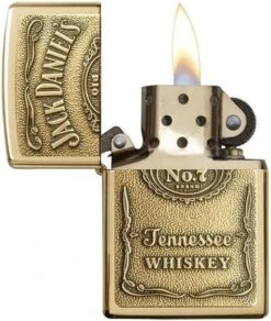 Aansteker Zippo Jack Daniel's Label Brass Emblem -Barbecue Benodigdheden Winkel 1015x1200 1