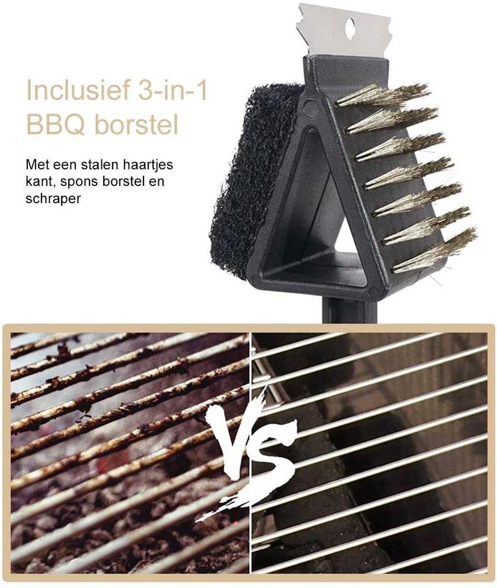BBQ Aansteker Inclusief 3-in-1 BBQ Borstel - Looftlighter - One Minute Lighter - Elektrische BBQ Aansteker - BBQ Starter - BBQ Accessoires 8 BBQ Aansteker Inclusief 3-in-1 BBQ Borstel - Looftlighter - One Minute Lighter - Elektrische BBQ Aansteker - BBQ Starter - BBQ Accessoires - Afbeelding 6