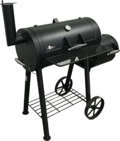 Fire Beam Houtskool Barbecue - Grilloppervlak (LxB) 35 X 66 Cm - Smoker - Zwart -Barbecue Benodigdheden Winkel 1018x1200