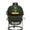 Patton Kamado Keramische Houtskoolbarbecue - 13" - Grilloppervlak Ø 28 Cm - Inclusief Heatdeflector - Groen -Barbecue Benodigdheden Winkel 1051x1200