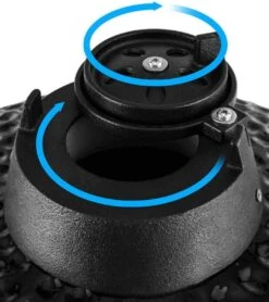 Patton Kamado 15" - Keramisch - Tafel Model - Premium Black - Medium - Zwart -Barbecue Benodigdheden Winkel 1065x1200