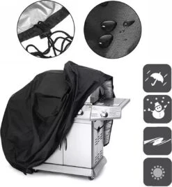 TammaT - BBQ Hoes - Waterdichte Beschermhoes - UV Bescherming - Maat L 170 X 61 X 117 Cm - Met Trekkoord -Barbecue Benodigdheden Winkel 1107x1200