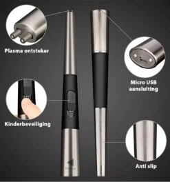 Oplaadbare Lange Elektrische Aansteker - Duurzame Plasma Aansteker – Luxe Aansteker - Inclusief Cadeauverpakking - BBQ – Kaarsen - Zwart 14 Oplaadbare Lange Elektrische Aansteker - Duurzame Plasma Aansteker – Luxe Aansteker - Inclusief Cadeauverpakking - BBQ – Kaarsen - Zwart -Barbecue Benodigdheden Winkel 1123x1200 1