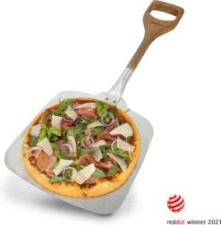 Boska Pizzaschep Barbecue - Kort Handvat - Stabiel - Aluminium - Eikenhout - BBQ Accessoires -Barbecue Benodigdheden Winkel 1177x1200 3