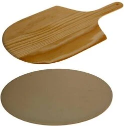 Merkloos Excellent Houseware Pizza-baksteen - Met Pizza-schep -Barbecue Benodigdheden Winkel 1179x1200 3