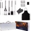 BBQ Accesoires Gereedschapset Koffer Set Tang Borstel Schort Barbecue Dagdeals - Chef Cook BBQ Accessoires Set 2 BBQ Accesoires Gereedschapset Koffer Set Tang Borstel Schort Barbecue Dagdeals - Chef Cook BBQ Accessoires Set -Barbecue Benodigdheden Winkel 1183x1200