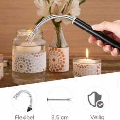 Merkloos BBQ Aansteker Oplaadbaar Met Usb Kabel - Elektrische Keuken Aansteker - Flexibele Aansteker - Zwart -Barbecue Benodigdheden Winkel 1196x1200 4