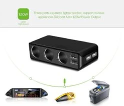 WiseGoods - Premium Auto Sigarettenaansteker Splitter - 4 Poorten USB - Autolader USB - Autolader Splitter - 12V Splitter -Barbecue Benodigdheden Winkel 1200x1031 1