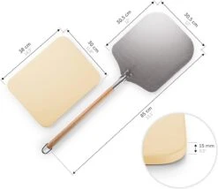 Blumtal - Pizzasteen Met XL Pizza Schep - Professionele Pizza Set - Cordieriet Pizza Stone -Barbecue Benodigdheden Winkel 1200x1039 4