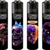 Clipper Classic Large "Skulls #21" Aanstekers (4 Stuks) -Barbecue Benodigdheden Winkel 1200x1053 2