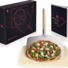 Blumtal - Pizzasteen Met XL Pizza Schep - Professionele Pizza Set - Cordieriet Pizza Stone