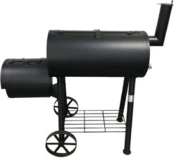 Fire Beam Houtskool Barbecue - Grilloppervlak (LxB) 35 X 66 Cm - Smoker - Zwart -Barbecue Benodigdheden Winkel 1200x1087