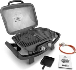 Burnhard Draagbare 2-Branders Gasbarbecue - Afdekhoes - BBQ Wayne -Barbecue Benodigdheden Winkel 1200x1099 1