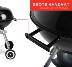 BBQ Collection Houtskoolbarbecue - Kogelbarbecue 45 X 60 Centimeter - Ronde Barbecue - Barbecue Op Wielen - Zwart - Metaal -Barbecue Benodigdheden Winkel 1200x1116 1