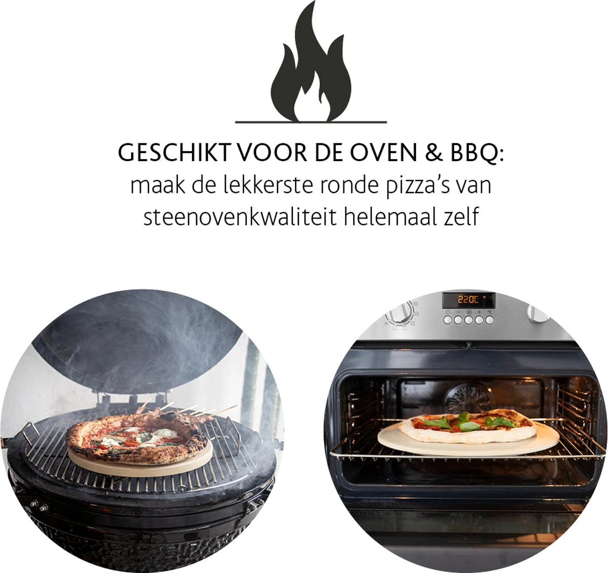Boska Pizzasteen Deluxe - Voor Oven & BBQ - Knapperige Pizza's - Ø 29.5 Cm - BBQ Accessoires 5 Boska Pizzasteen Deluxe - Voor Oven & BBQ - Knapperige Pizza's - Ø 29.5 Cm - BBQ Accessoires - Afbeelding 3