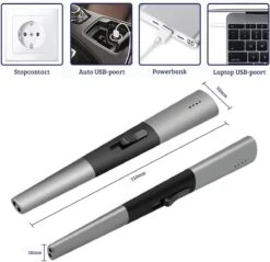 Allkinds Lange Elektrische Plasma Aansteker - USB Oplaadbaar - Vlamloze Elektrische Aansteker Voor Keuken, Kaars, BBQ Of Openhaard - Zwart - In- En Outdoor - Chique Design -Barbecue Benodigdheden Winkel 1200x1162 2