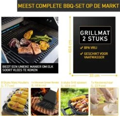 Saveur Royal® 35-delige Barbecue Gereedschapset In Roestvrij Staal - BBQ Grill Set Met Draagtas - Barbecuegerei-sets - Barbecue Accessoires Gereedschap - 35-delig -Barbecue Benodigdheden Winkel 1200x1162 6