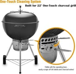 One-Touch-reinigingssysteemkit Voor 57 CM Kogel BBQ , Geschikt Als Vervanging In Diverse Weber Kogel BBQ's -Barbecue Benodigdheden Winkel 1200x1165 4