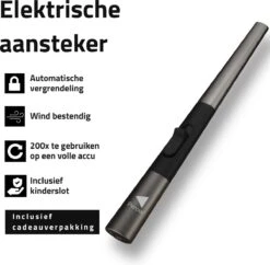 Oplaadbare Lange Elektrische Aansteker - Duurzame Plasma Aansteker – Luxe Aansteker - Inclusief Cadeauverpakking - BBQ – Kaarsen - Zwart 11 Oplaadbare Lange Elektrische Aansteker - Duurzame Plasma Aansteker – Luxe Aansteker - Inclusief Cadeauverpakking - BBQ – Kaarsen - Zwart -Barbecue Benodigdheden Winkel 1200x1177 7