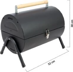 MaxxGarden BBQ - Houtskool Barbecue - Smoker Barbecue - Grilloppervlak (LxB) 38 X 52 Cm - Met Dubbel Grill Vlak - Zwart -Barbecue Benodigdheden Winkel 1200x1182 1