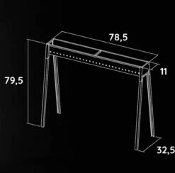 Spiedini Saté-bbq Bali 80 - Saté Houtskoolbarbecue Met Horizontaal Rooster - 80 Cm Lang, 11 Cm Breed - Materiaal: Gealuminiseerd Ijzer -Barbecue Benodigdheden Winkel 1200x1185