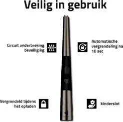 Oplaadbare Lange Elektrische Aansteker - Duurzame Plasma Aansteker – Luxe Aansteker - Inclusief Cadeauverpakking - BBQ – Kaarsen - Zwart 12 Oplaadbare Lange Elektrische Aansteker - Duurzame Plasma Aansteker – Luxe Aansteker - Inclusief Cadeauverpakking - BBQ – Kaarsen - Zwart -Barbecue Benodigdheden Winkel 1200x1188 3