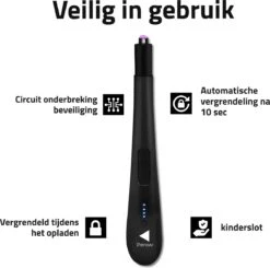 Oplaadbare Lange Elektrische Aansteker - Zwart - Duurzame Plasma Aansteker - Inclusief Cadeauverpakking - BBQ - Kaarsen 13 Oplaadbare Lange Elektrische Aansteker - Zwart - Duurzame Plasma Aansteker - Inclusief Cadeauverpakking - BBQ - Kaarsen -Barbecue Benodigdheden Winkel 1200x1190 2