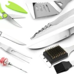 Saveur Royal® 35-delige Barbecue Gereedschapset In Roestvrij Staal - BBQ Grill Set Met Draagtas - Barbecuegerei-sets - Barbecue Accessoires Gereedschap - 35-delig -Barbecue Benodigdheden Winkel 1200x1195