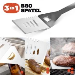 Squago BBQ Accesoires XXL Set Met Schort - Gereedschap - Gereedschapset Tang Borstel Mat -Barbecue Benodigdheden Winkel 1200x1198 4