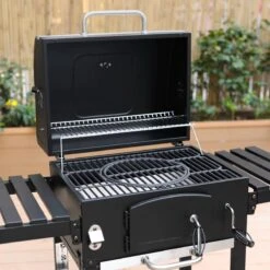 Alice's Garden Houtskool BBQ Bernard - Smoker - Verstelbare Houtskoolbak - Zwart -Barbecue Benodigdheden Winkel 1200x1200 101