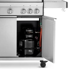 Burnhard Gas BBQ Big FRED Deluxe - 4 Branders - Incl. Keramische Infraroodbrander & Afdekhoes - Deluxe -Barbecue Benodigdheden Winkel 1200x1200 163