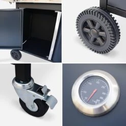 Alice's Garden Gas BBQ Bazin 4 - 5 Branders - Antraciet - Grilloppervlak 64,6x39,3cm -Barbecue Benodigdheden Winkel 1200x1200 185