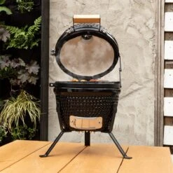 BluMill Kamado BBQ Egg - Kamado 13 Inch - Incl. Vlees Thermometer - Houtskoolbarbecues - Zwart - Ø 27cm -Barbecue Benodigdheden Winkel 1200x1200 24
