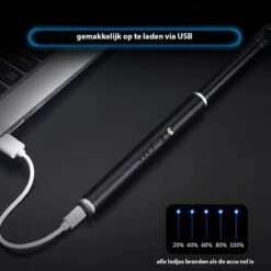 Oplaadbare Lange Dunne Elektrische Aansteker - Duurzame Plasma Aansteker - Inclusief Cadeauverpakking - BBQ – Kaarsen - Zwart -Barbecue Benodigdheden Winkel 1200x1200 266