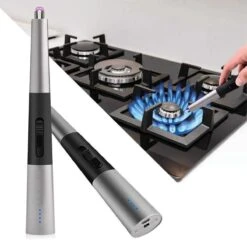Allkinds Lange Elektrische Plasma Aansteker - USB Oplaadbaar - Vlamloze Elektrische Aansteker Voor Keuken, Kaars, BBQ Of Openhaard - Zwart - In- En Outdoor - Chique Design -Barbecue Benodigdheden Winkel 1200x1200 280