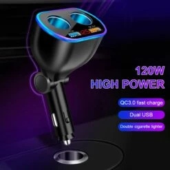 Auto Sigarettenaansteker Splitter - Losse Oplader - USB 2.0 A/USB 3.0 A 2 Poorten - Zwart - Snellader - Splitter - Auto Lader USB 24 Auto Sigarettenaansteker Splitter - Losse Oplader - USB 2.0 A/USB 3.0 A 2 Poorten - Zwart - Snellader - Splitter - Auto Lader USB -Barbecue Benodigdheden Winkel 1200x1200 304