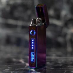 Merkloos Cuberna Elektrische Plasma USB Aansteker Met Batterij Indicator Rainbow - Wind En Storm Bestendig - Geschikt Voor Kaarsen, Vuurwerk, Sigaretten En BBQ -Barbecue Benodigdheden Winkel 1200x1200 321
