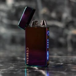 Merkloos Cuberna Elektrische Plasma USB Aansteker Met Batterij Indicator Rainbow - Wind En Storm Bestendig - Geschikt Voor Kaarsen, Vuurwerk, Sigaretten En BBQ -Barbecue Benodigdheden Winkel 1200x1200 322