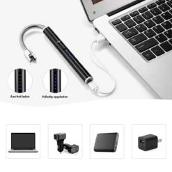 Oplaadbare Lange Elektrische Aansteker Buigbaar - Buigbare Aansteker - Duurzame Plasma Aansteker - Inclusief Cadeauverpakking - BBQ - Kaarsen - Zwart -Barbecue Benodigdheden Winkel 1200x1200 397