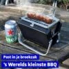 Mikamax Draagbare Mini BBQ - Barbecue - 's Werelds Kleinste Barbecue - Past In Je Broekzak - 18 × 6 × 15,5 Cm - 714 Gram - Mat Zwart -Barbecue Benodigdheden Winkel 1200x1200 41