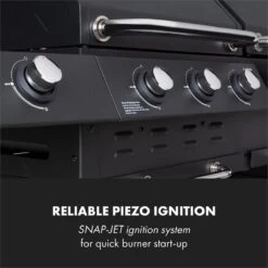 Klarstein Kingsville Double Barbecue - Houtskool- En Gasbarbecue - Smoker BBQ - Inclusief Deksels En Thermometer - Met 2 Roosters - Zwart -Barbecue Benodigdheden Winkel 1200x1200 45