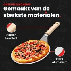 GrillX Pizzaschep Met Pizzasnijder - 30cm - In Luxe Doos - Pizzaspatel Voor BBQ & Oven - BBQ Accesoires Gereedschap -Barbecue Benodigdheden Winkel 1200x1200 469