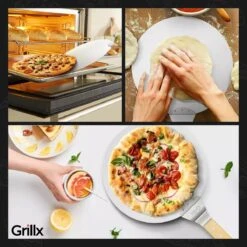 GrillX Pizzaschep Met Pizzasnijder - 30cm - In Luxe Doos - Pizzaspatel Voor BBQ & Oven - BBQ Accesoires Gereedschap -Barbecue Benodigdheden Winkel 1200x1200 472