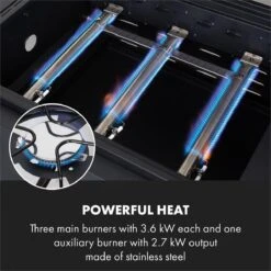 Klarstein Kingsville Double Barbecue - Houtskool- En Gasbarbecue - Smoker BBQ - Inclusief Deksels En Thermometer - Met 2 Roosters - Zwart -Barbecue Benodigdheden Winkel 1200x1200 49