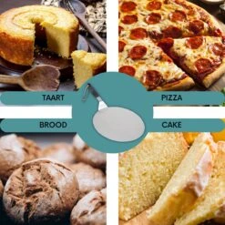 Nowad Pizzaschep RVS Rond - 30,5 Cm - PVC Handvat -Barbecue Benodigdheden Winkel 1200x1200 506