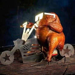 GrillX Beer Can Chicken Houder - Kiphouder Motorcycle - BBQ Accesoires - Bierkip - Barbeque Gereedschap - Chicken Sitter -Barbecue Benodigdheden Winkel 1200x1200 509