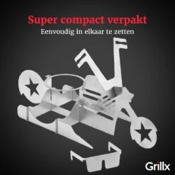 GrillX Beer Can Chicken Houder - Kiphouder Motorcycle - BBQ Accesoires - Bierkip - Barbeque Gereedschap - Chicken Sitter -Barbecue Benodigdheden Winkel 1200x1200 511