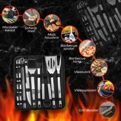 GrillX Barbecue Gereedschap Set - 19-delig - Inclusief Luxe Draagtas - BBQ Accesoires - Gereedschapset 15 GrillX Barbecue Gereedschap Set - 19-delig - Inclusief Luxe Draagtas - BBQ Accesoires - Gereedschapset -Barbecue Benodigdheden Winkel 1200x1200 543