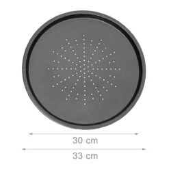 Relaxdays 3 Pizaplaten Met Pizzarek, Pizza Bakplaat Rond 33 Cm, Pizzaplaat 3stuk -Barbecue Benodigdheden Winkel 1200x1200 587